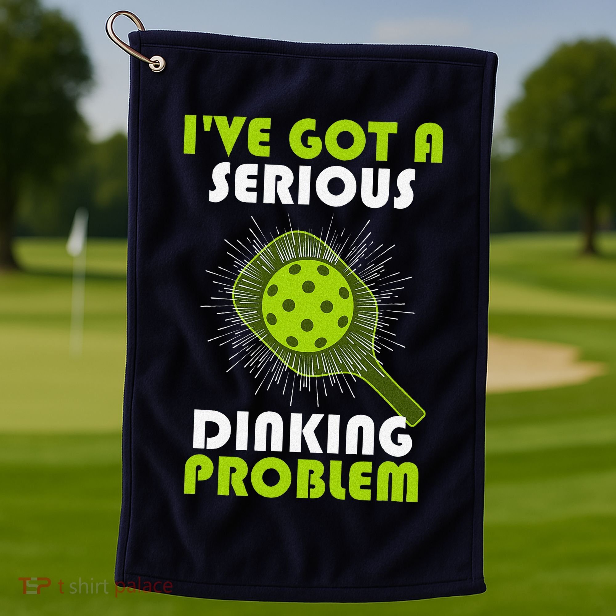 Funny Pickleball IVe Got A Serious Dinking Problem Golf Towel