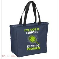 Funny Pickleball IVe Got A Serious Dinking Problem Tote Bag thumb 2