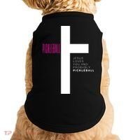 Funny Pickleball Jesus Cross Dink Shot Legend Paddle Pickler Doggie Tank thumb 0