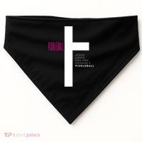 Funny Pickleball Jesus Cross Dink Shot Legend Paddle Pickler USA-Made Doggie Bandana thumb 0