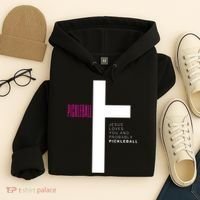 Funny Pickleball Jesus Cross Dink Shot Legend Paddle Pickler Hoodie thumb 4