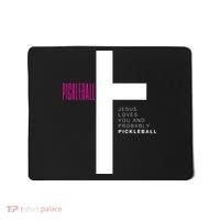 Funny Pickleball Jesus Cross Dink Shot Legend Paddle Pickler Mousepad thumb 0