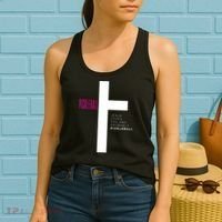 Funny Pickleball Jesus Cross Dink Shot Legend Paddle Pickler Women's Tank Top thumb 2