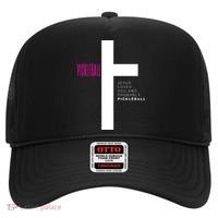 Funny Pickleball Jesus Cross Dink Shot Legend Paddle Pickler Hat thumb 0