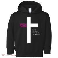Funny Pickleball Jesus Cross Dink Shot Legend Paddle Pickler Toddler Hoodie thumb 0