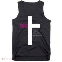 Funny Pickleball Jesus Cross Dink Shot Legend Paddle Pickler Tank Top thumb 0