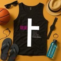 Funny Pickleball Jesus Cross Dink Shot Legend Paddle Pickler Tank Top thumb 4