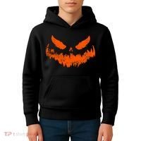Funny Pumpkin Jack O Lantern Scary Pumpkin Face Halloween Kids Hoodie thumb 4