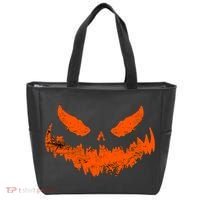 Funny Pumpkin Jack O Lantern Scary Pumpkin Face Halloween Tote Bag thumb 0