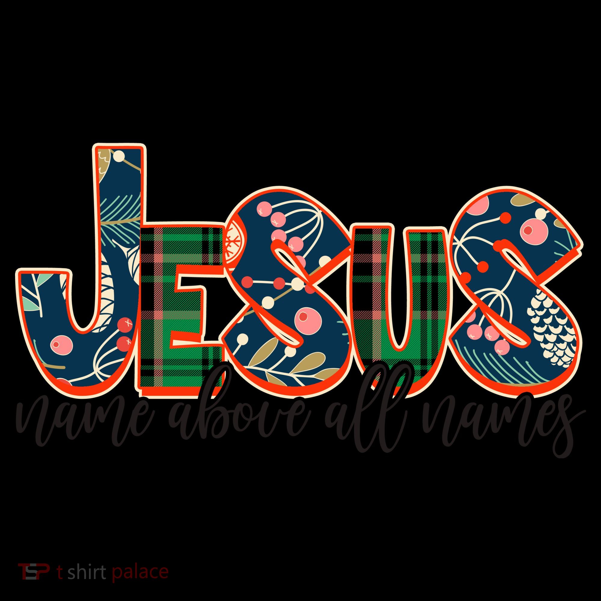 Festive Patten Jesus Name Above All Names Coffee Mug