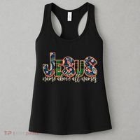 Festive Patten Jesus Name Above All Names Women's Tank Top thumb 3