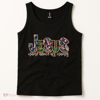 Festive Patten Jesus Name Above All Names Tank Top thumb 2