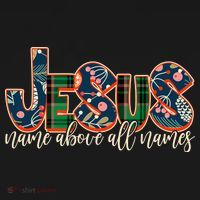 Festive Patten Jesus Name Above All Names Visor thumb 3