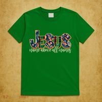 Festive Patten Jesus Name Above All Names T-Shirt thumb 5