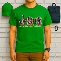 Festive Patten Jesus Name Above All Names T-Shirt thumb 6