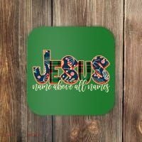 Festive Patten Jesus Name Above All Names Coaster thumb 0