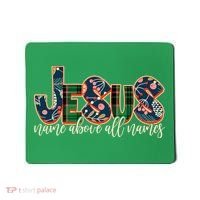 Festive Patten Jesus Name Above All Names Mousepad thumb 0