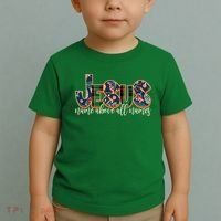 Festive Patten Jesus Name Above All Names Toddler T-Shirt thumb 2