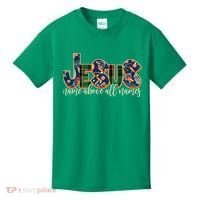 Festive Patten Jesus Name Above All Names Kids T-Shirt thumb 0