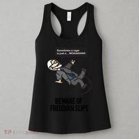 Funny Psychology Joke Sigmund Freud Beware Of Freudian Slips Women's Tank Top thumb 3