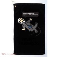 Funny Psychology Joke Sigmund Freud Beware Of Freudian Slips Golf Towel thumb 0