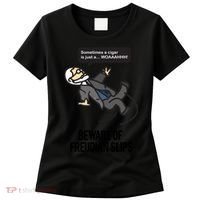 Funny Psychology Joke Sigmund Freud Beware Of Freudian Slips Women's T-Shirt thumb 0