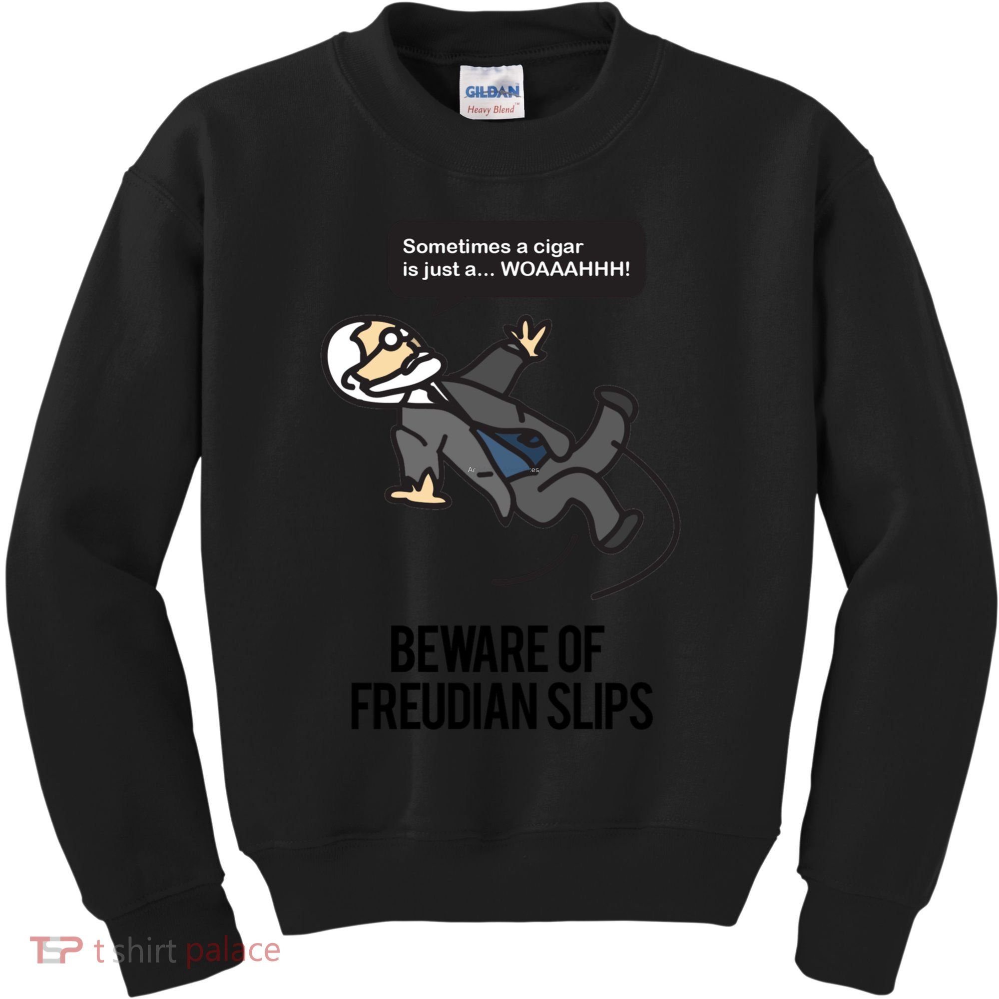 Funny Psychology Joke Sigmund Freud Beware Of Freudian Slips Kids Sweatshirt