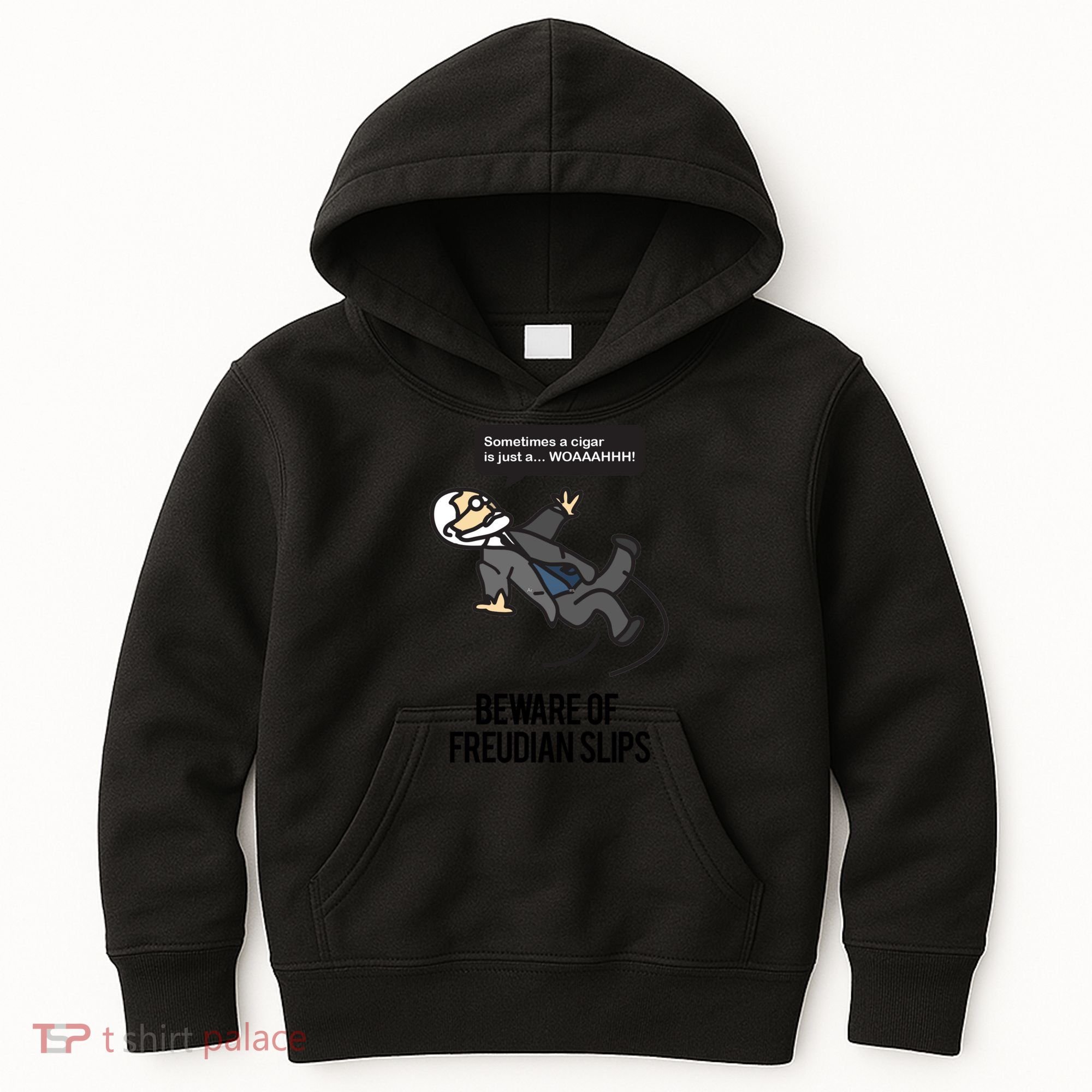 Funny Psychology Joke Sigmund Freud Beware Of Freudian Slips Kids Hoodie