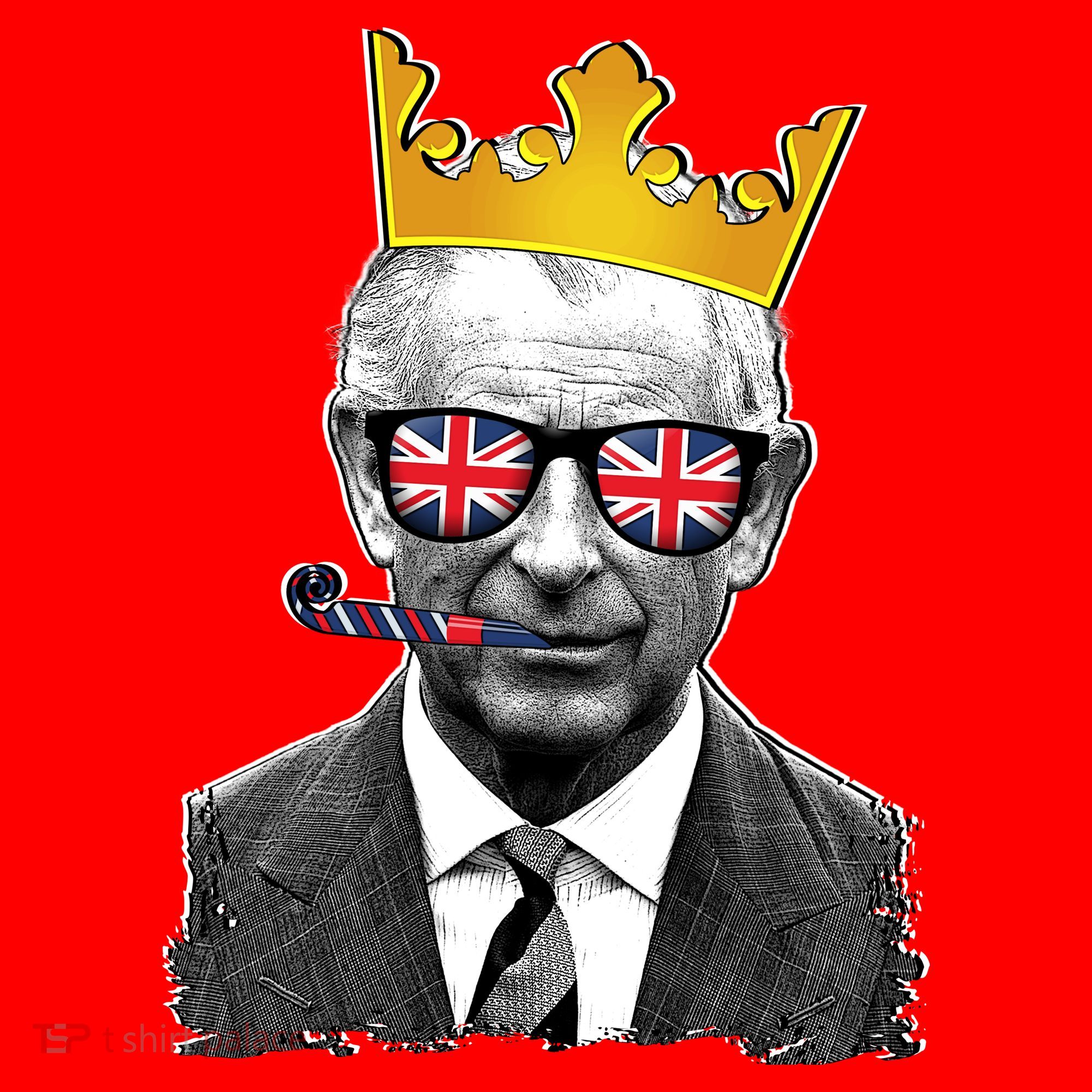 Funny Party King Coronation Prince King Charles Santa Hat