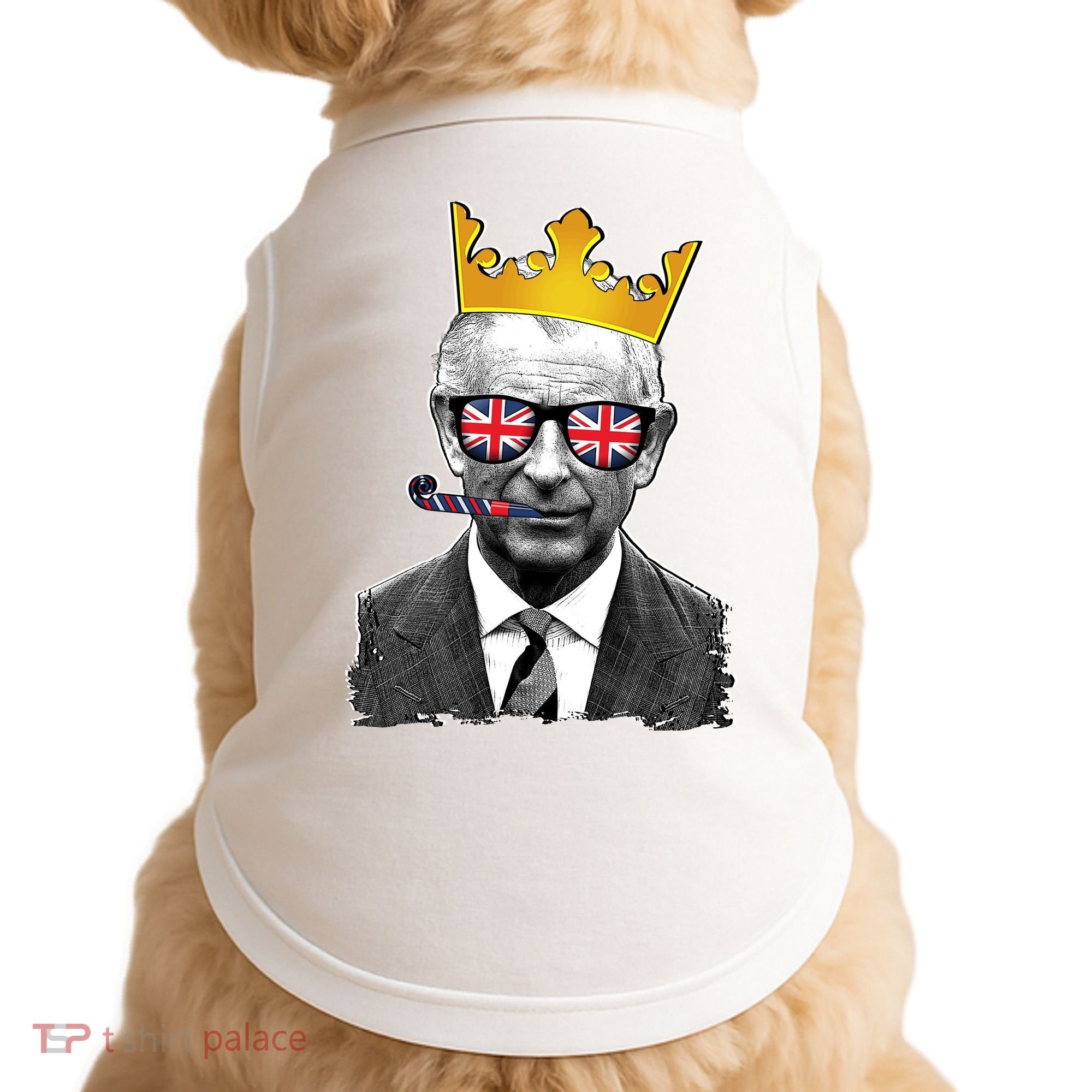 Funny Party King Coronation Prince King Charles Doggie Tank
