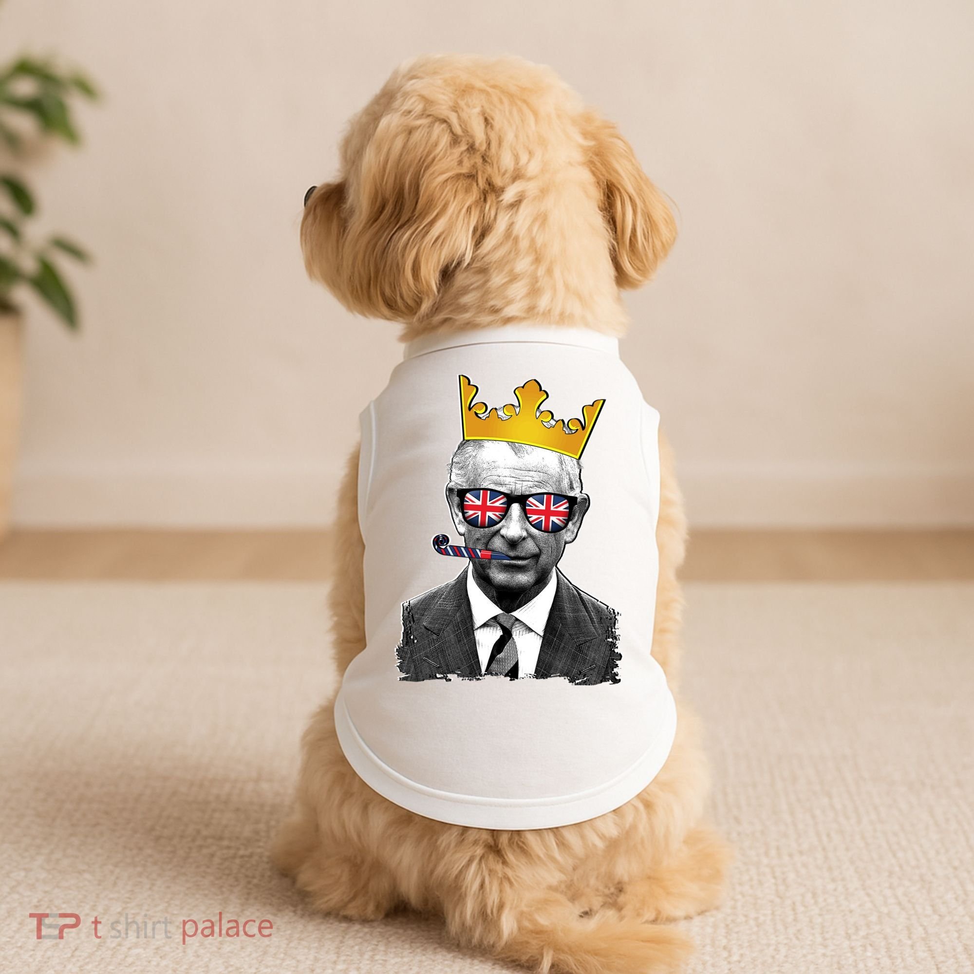 Funny Party King Coronation Prince King Charles Doggie Tank