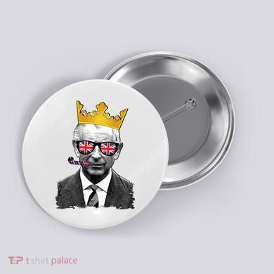 Funny Party King Coronation Prince King Charles Button