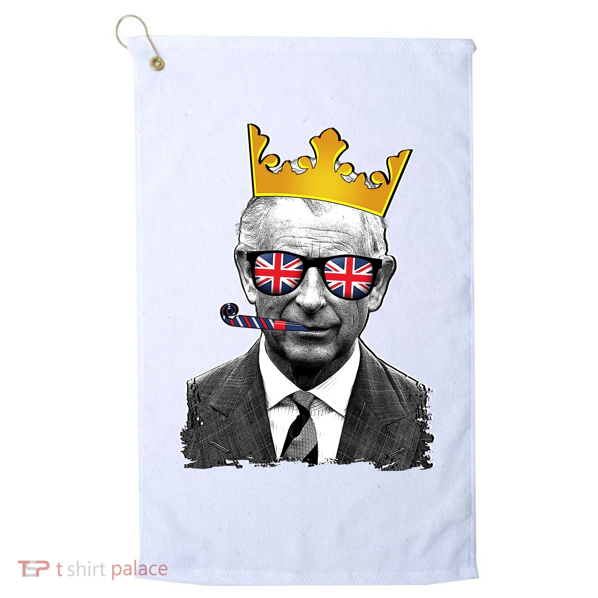 Funny Party King Coronation Prince King Charles Golf Towel