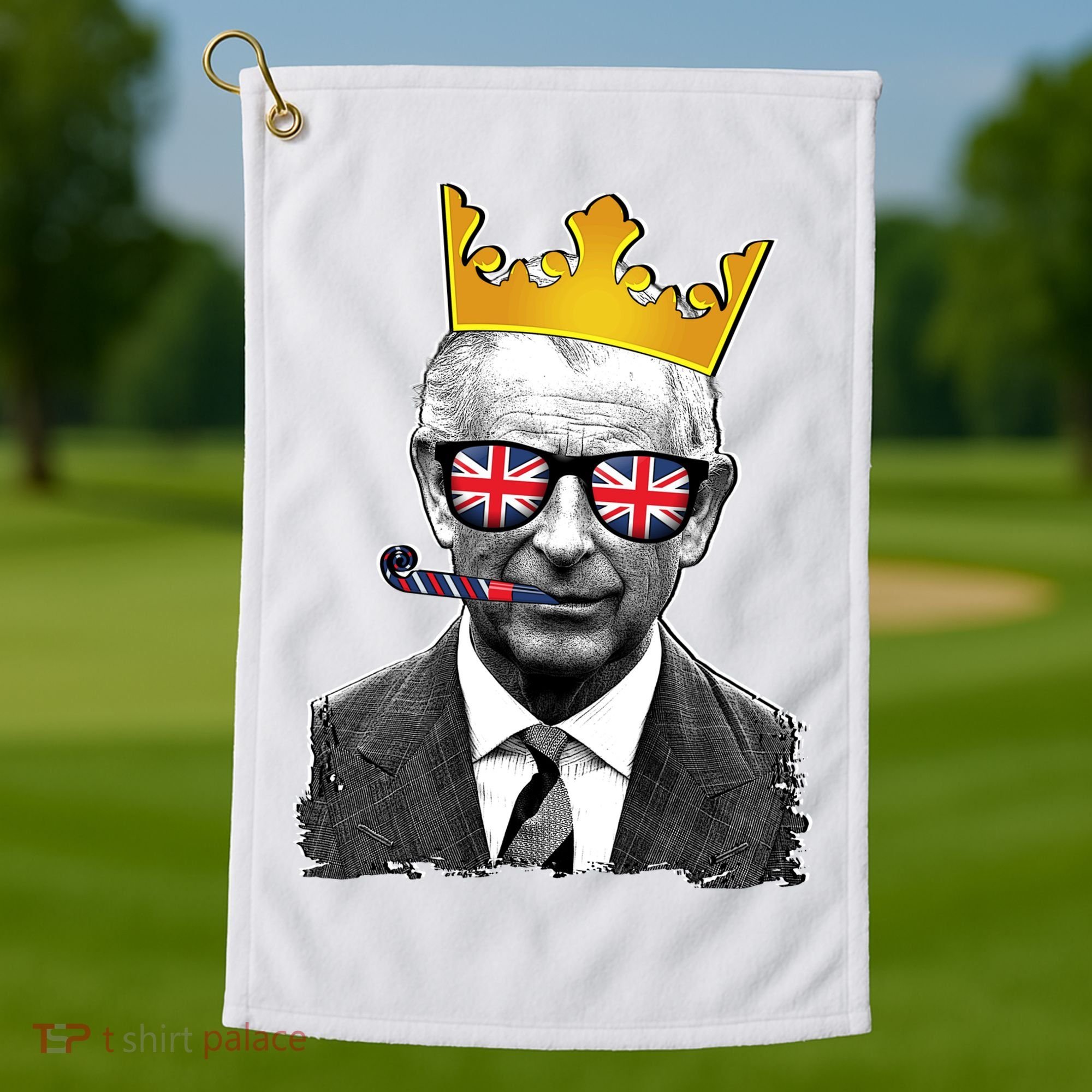 Funny Party King Coronation Prince King Charles Golf Towel