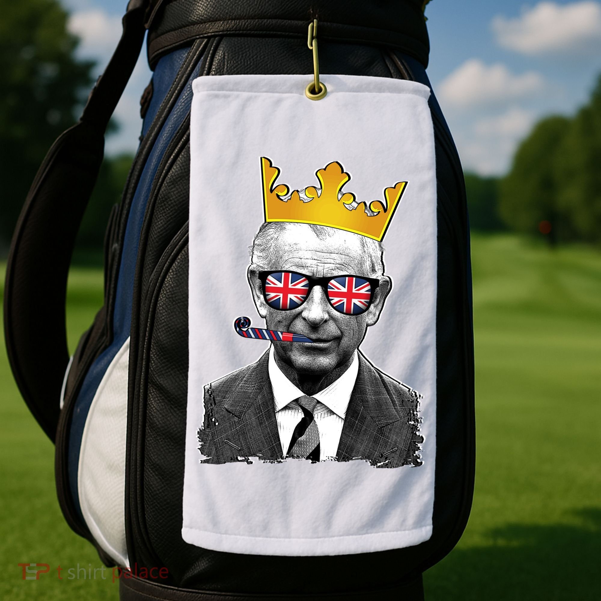 Funny Party King Coronation Prince King Charles Golf Towel