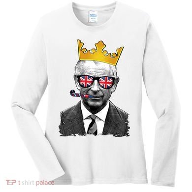 Funny Party King Coronation Prince King Charles Women's Long Sleeve Shirt