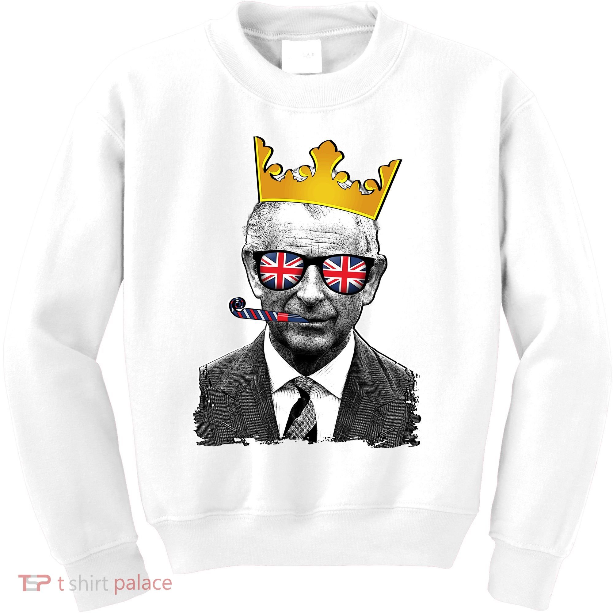 Funny Party King Coronation Prince King Charles Kids Sweatshirt