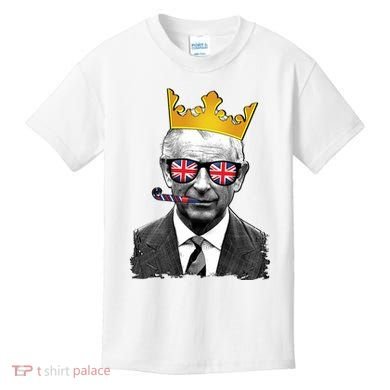 Funny Party King Coronation Prince King Charles Kids T-Shirt