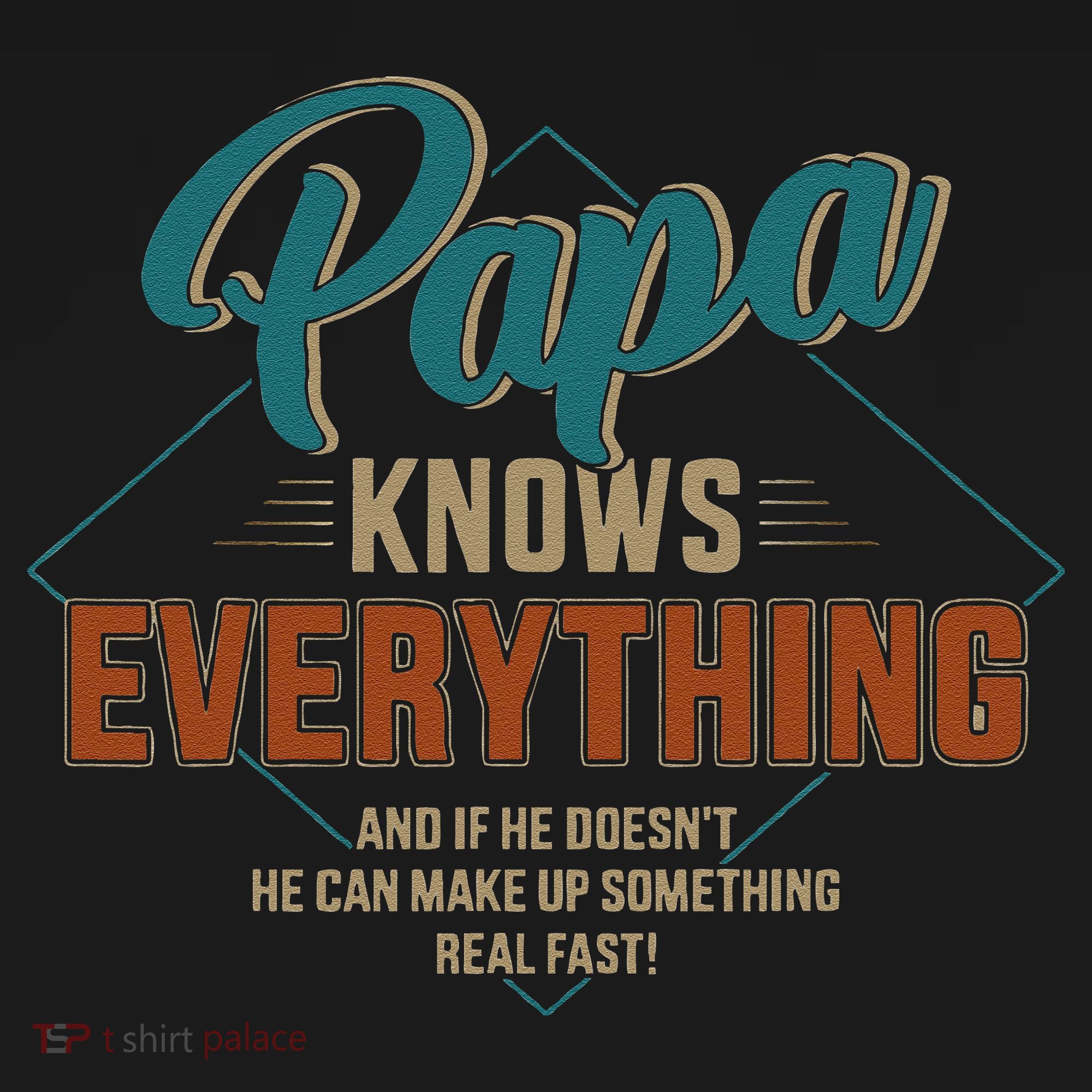 Funny Papa Knows Everything For Grandpa Or Dad Fathers Day Apron