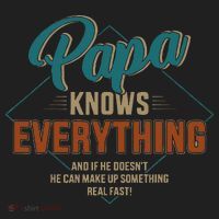 Funny Papa Knows Everything For Grandpa Or Dad Fathers Day Beanie thumb 2