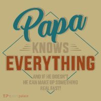 Funny Papa Knows Everything For Grandpa Or Dad Fathers Day Long Sleeve Shirt thumb 2
