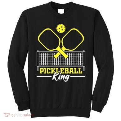 Funny Pickleball King Vintage Retro Sweatshirt