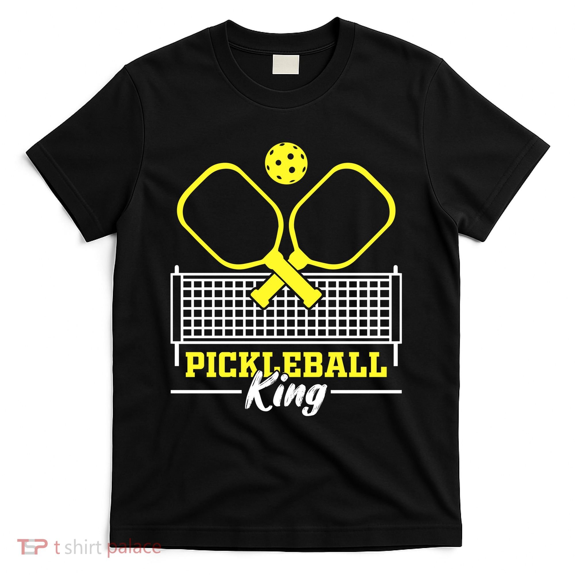 Funny Pickleball King Vintage Retro T-Shirt