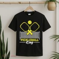 Funny Pickleball King Vintage Retro T-Shirt thumb 2