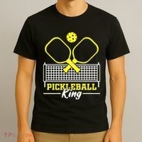 Funny Pickleball King Vintage Retro T-Shirt thumb 3