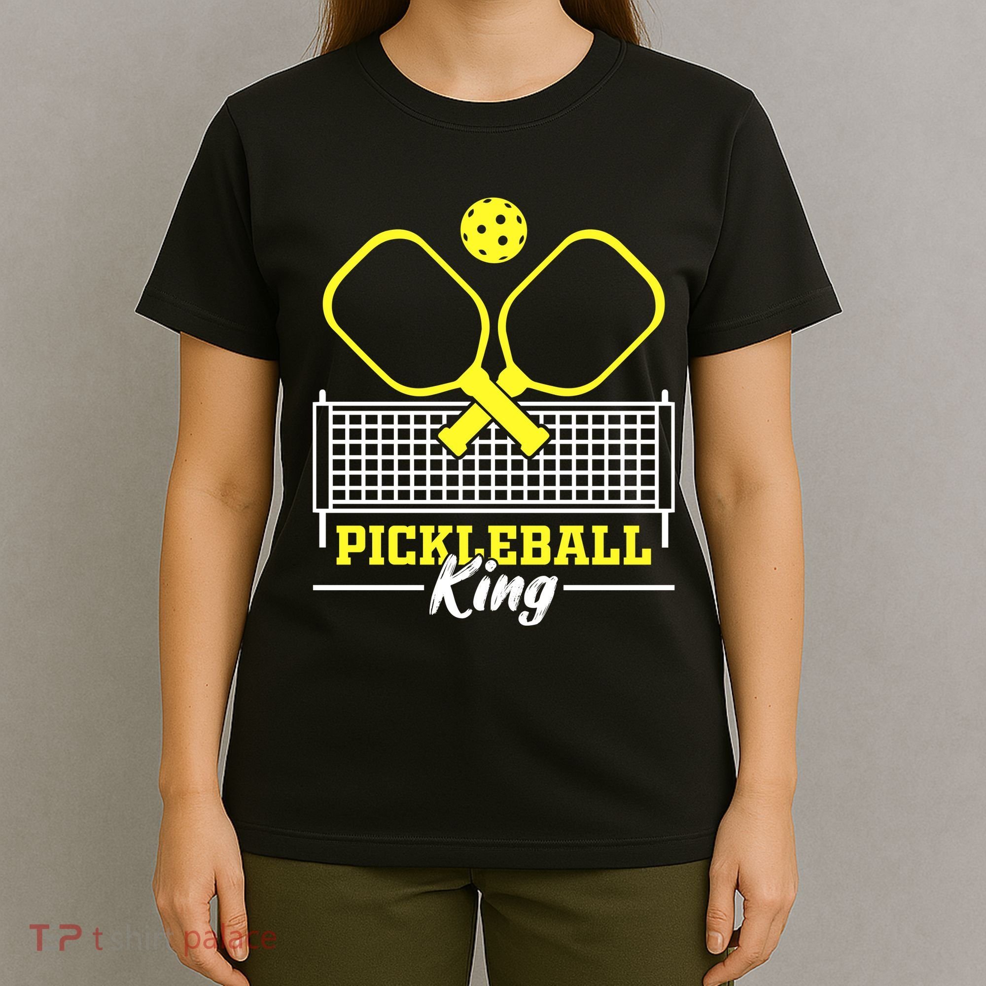 Funny Pickleball King Vintage Retro T-Shirt