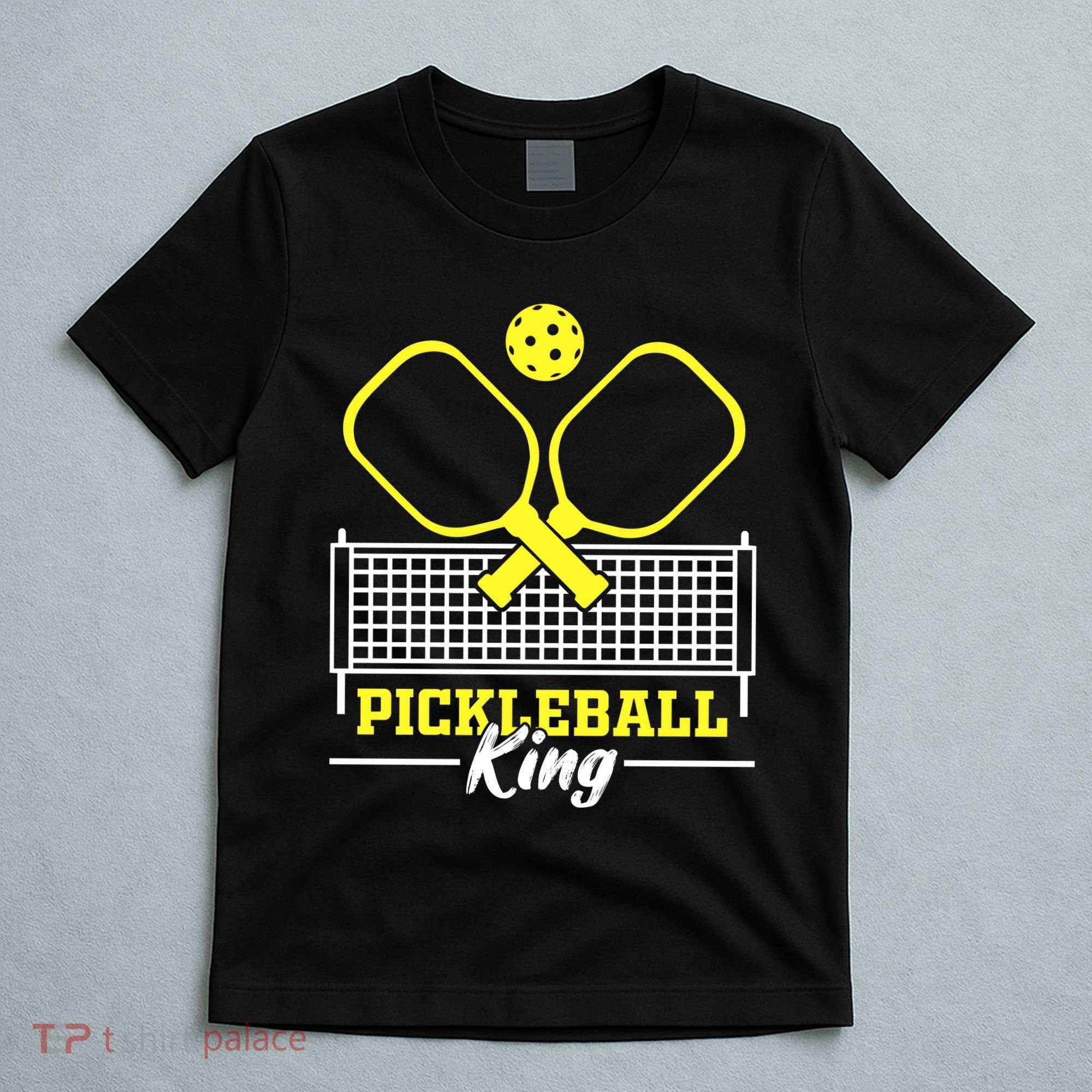 Funny Pickleball King Vintage Retro T-Shirt