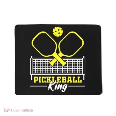 Funny Pickleball King Vintage Retro Mousepad