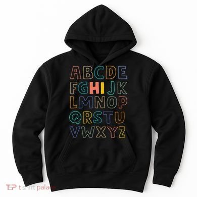 Funny Pre K Kindergarten Hi Alphabet Back To School Teachers Hoodie