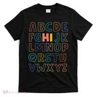 Funny Pre K Kindergarten Hi Alphabet Back To School Teachers T-Shirt thumb 0
